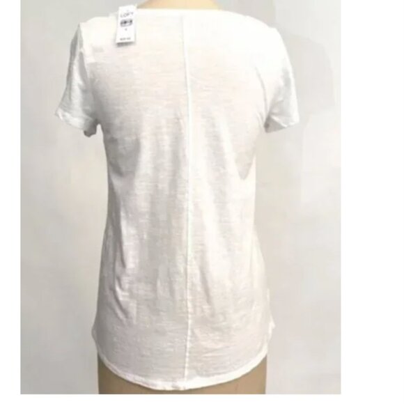 LOFT Chic Bow Short Sleeve Tee - Picture 3 of 3
